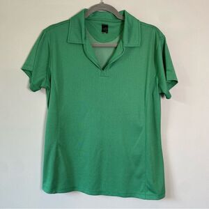 Slazenger XL Green Womens Athletic Polo Shirt